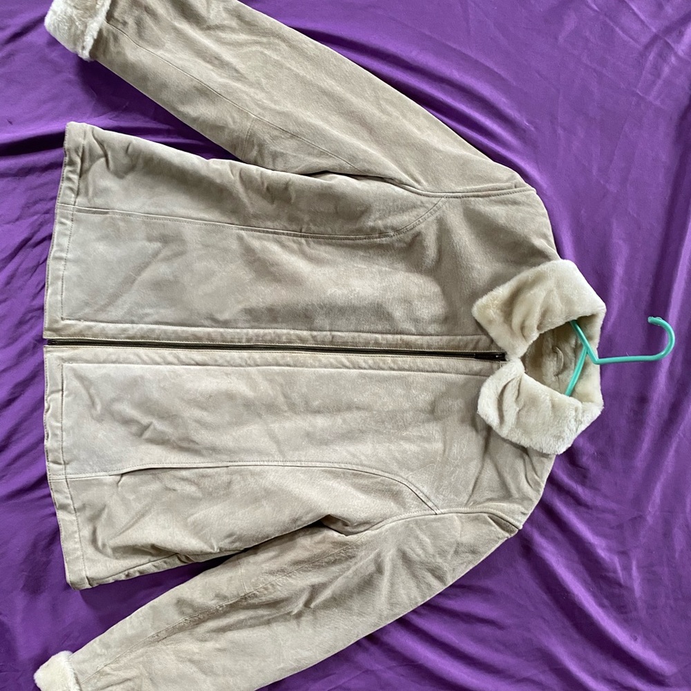 Liz Claiborne genuine leather lined jacket